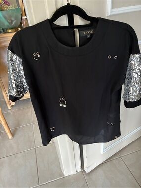 Women's Black Blouse - Classic Black, Size M
